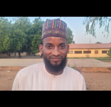 Bello Dikko, Chairman of Polio Survivors Association in Sokoto, Northwest Nigeria. Credit: Tunde Omolehin