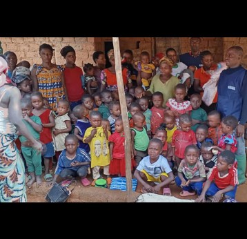 Children who received vaccines along with other integrated services delivered by Emmanuel’s team in Ntem, Cameroon. Credit: Delphine Fri Chifor