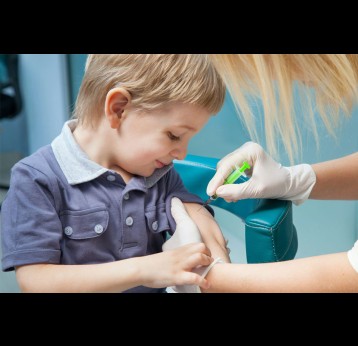 Child receives measles vaccination. Credit: The Conversation