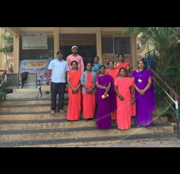 The ASHA team at Karanjawane Primacy Health Centre. Credit: Sweta Daga