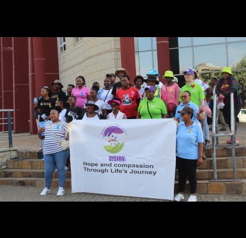 Cancer patients, caregivers and leaders during the 2025 World Cancer Day Commemoration in Maseru. Credit: Pascalinah Kabi