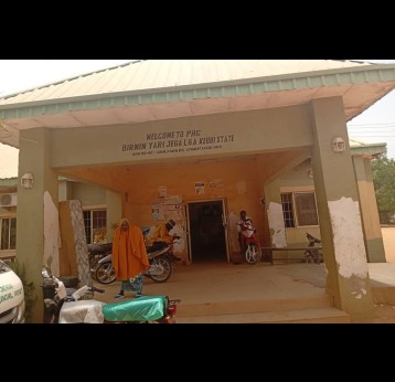 Front view of Jega Primary Healthcare Centre, Kebbi State. Credit: Jesusegun Alagbe