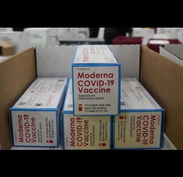 Boxes of the Moderna Covid-19 vaccine. Credit: CEPI