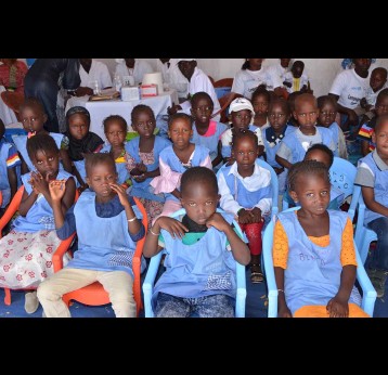 Launch of the measles-rubella vaccination campaign in Senegal. Credit: Gavi/2017/Thierry Vincent