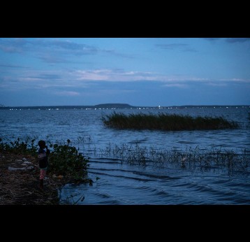 Warm temperatures and abundant water make communities on the shores of Lake Victoria particularly vulnerable to mosquito-transmitted diseases. Credit: Gavi
