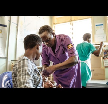 Akullu Hellen, a nursing assistant at Apac hospital. Gavi/2025/Jjumba Martin