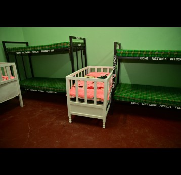 Baby beds inside a women's prison cell. Credit: Dept of Correctional Services