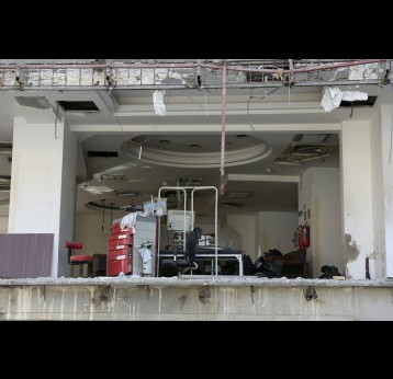 A view of the Gandhi hospital in Tehran, destroyed by a US-Israel airstrike on March 7. Abedin Taherkenareh/AAP