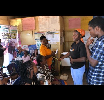 Nutrition Education Session at Unagboke Facility. Credit: Healthymama Healthypikin