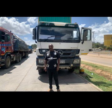 Truck driver Ibrahim Hamadi. Credit: Pauline Tom