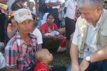 Dagfinn Høybråten in Myanmar