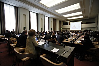 Delegates during the event jointly hosted by the Government of Ghana and the GAVI Alliance at the 67th World Health Assembly.