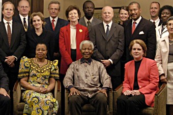 Nelson Mandela and GAVI representatives