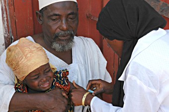 Nigerian child receives IPV