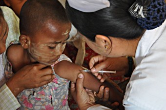 Myanmar measles vaccinations