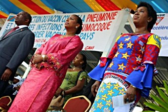 DRC pneumo rollout ceremony