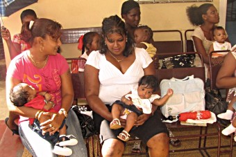 Guyana pneumo launch women and child 2011