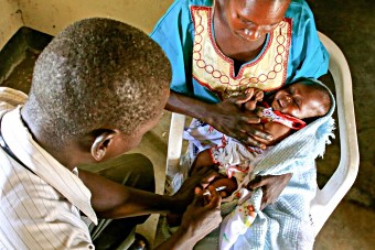 A baby is immunised with pentavalent vaccine in South Sudan..jpg