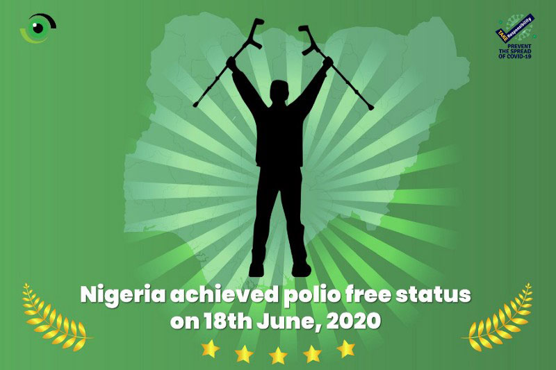 Nigeria achieved polio-free status on 18th June, 2020 and was officially declared free of the disease on 25th August 2020. Photo credit: Nigeria Health Watch