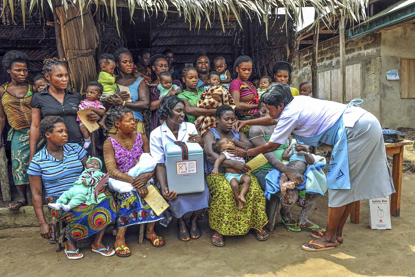 The introduction of the pentavalent vaccine in Nigeria, is estimated to save the lives of at least 30,000 children from death as a result of vaccine preventable disorders every year. Nigeria has also introduced the pneumococcal vaccines, helping to protect against pneumonia, still the world’s biggest killer of children under the age of five. Credit: Gavi/2013/Adrian Brooks