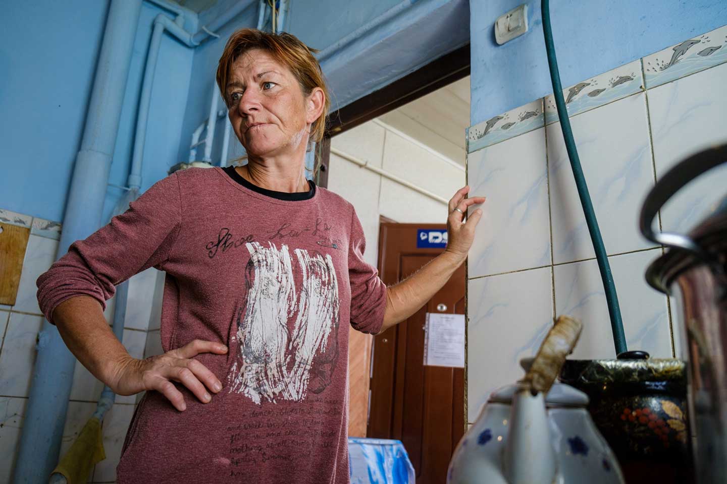 Tatiana, 45, is a resident of the Ishenim Nuru shelter for people living with HIV, Bishkek, Kyrgyzstan, November 2020. – UNDP Kyrgyzstan/Dmitry Motinov