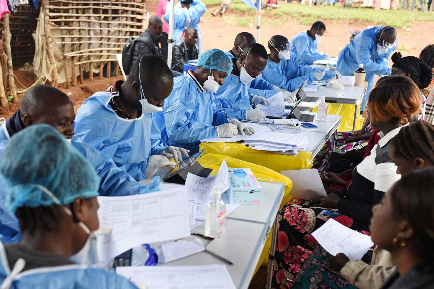 Vaccine drives like the one against Ebola in the DRC in 2018 mean African healthcare workers are well-prepared for coronavirus vaccine drives.