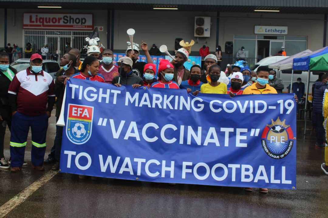 Fans that support Eswatini vaccination programme