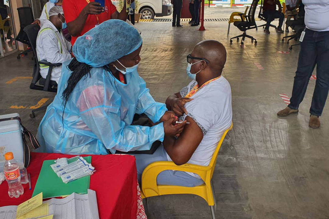 Residents of Cameroon's crisis-hit North West region brave security threats to receive COVID-19 vaccines.