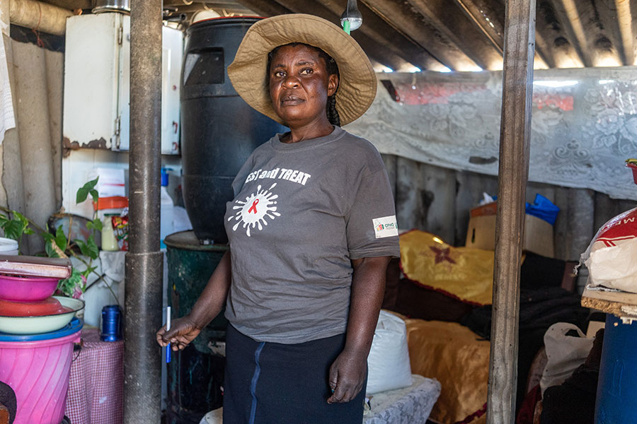 Community health worker Sithembile Ndhlovu, 51