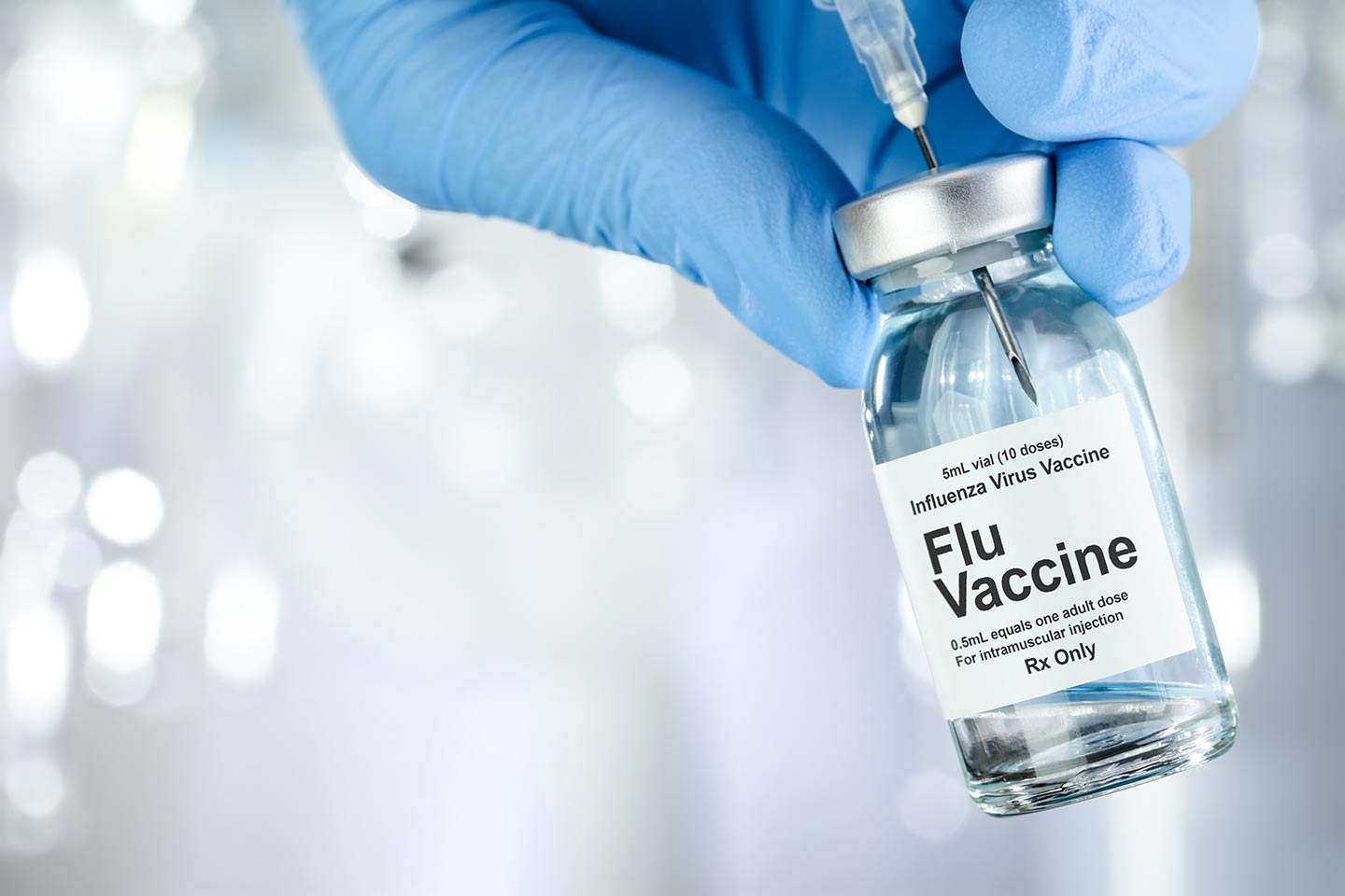 Influenza, vaccine vial