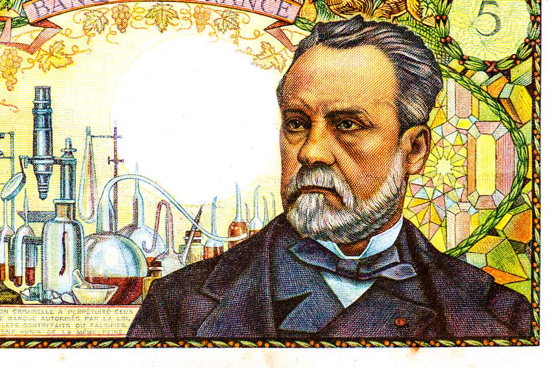 Portrait de Louis Pasteur – Billet de banque de 5 Francs français, 1966