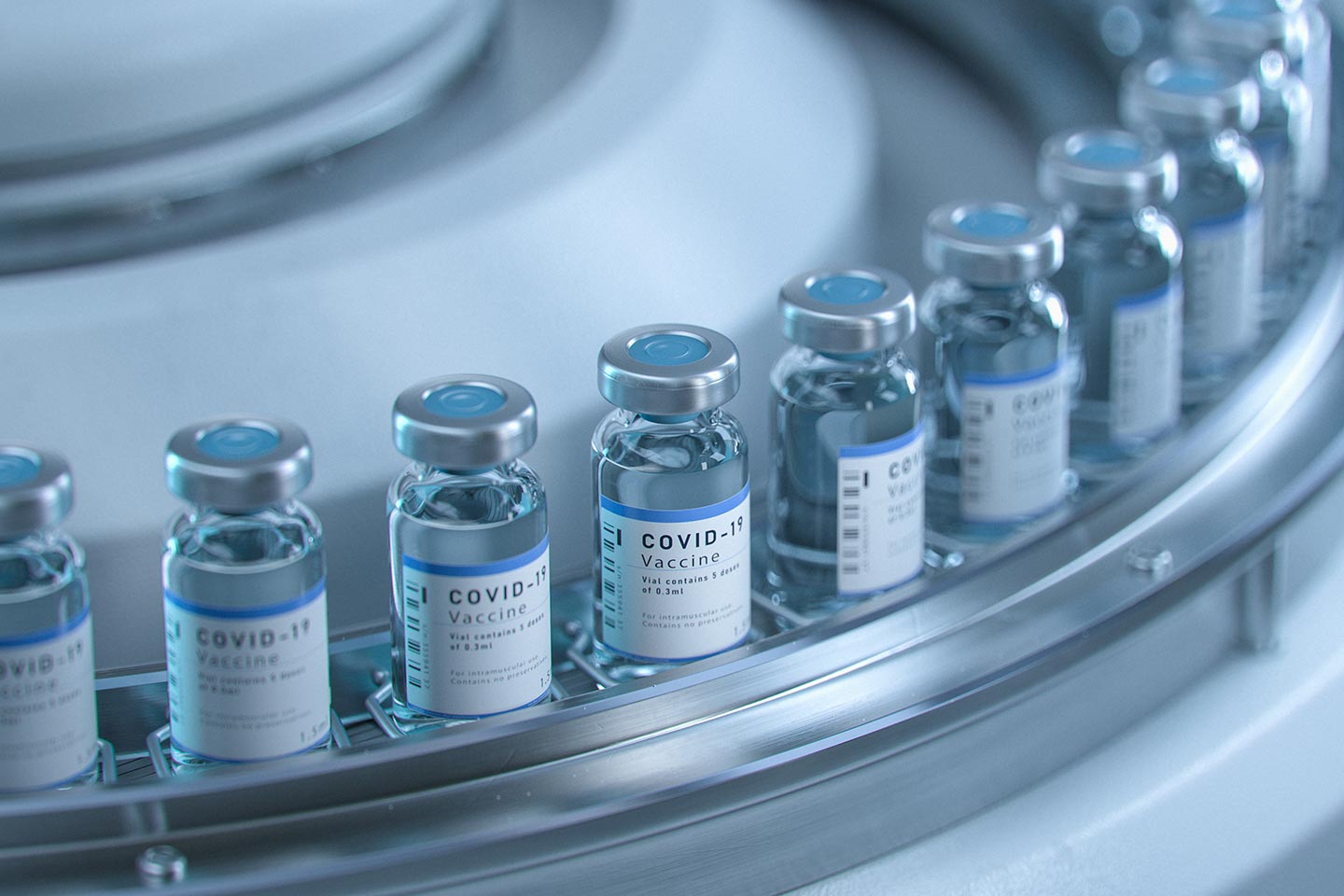 COVID-19 vaccine mass production in a laboratory