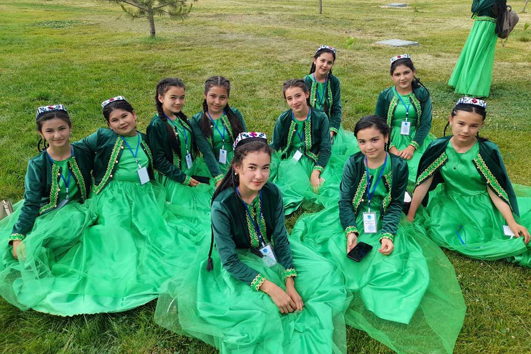 Vocational education lesson for girls (secondary school #11 in Margilan city, Fergana region of Uzbekistan). Credit: Umida Maniyazova
