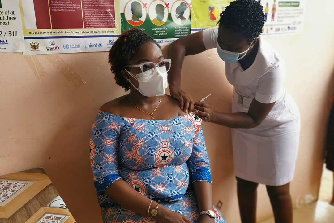 With a little help from friends, officials keep COVID-19 vaccinations going  in Ghana