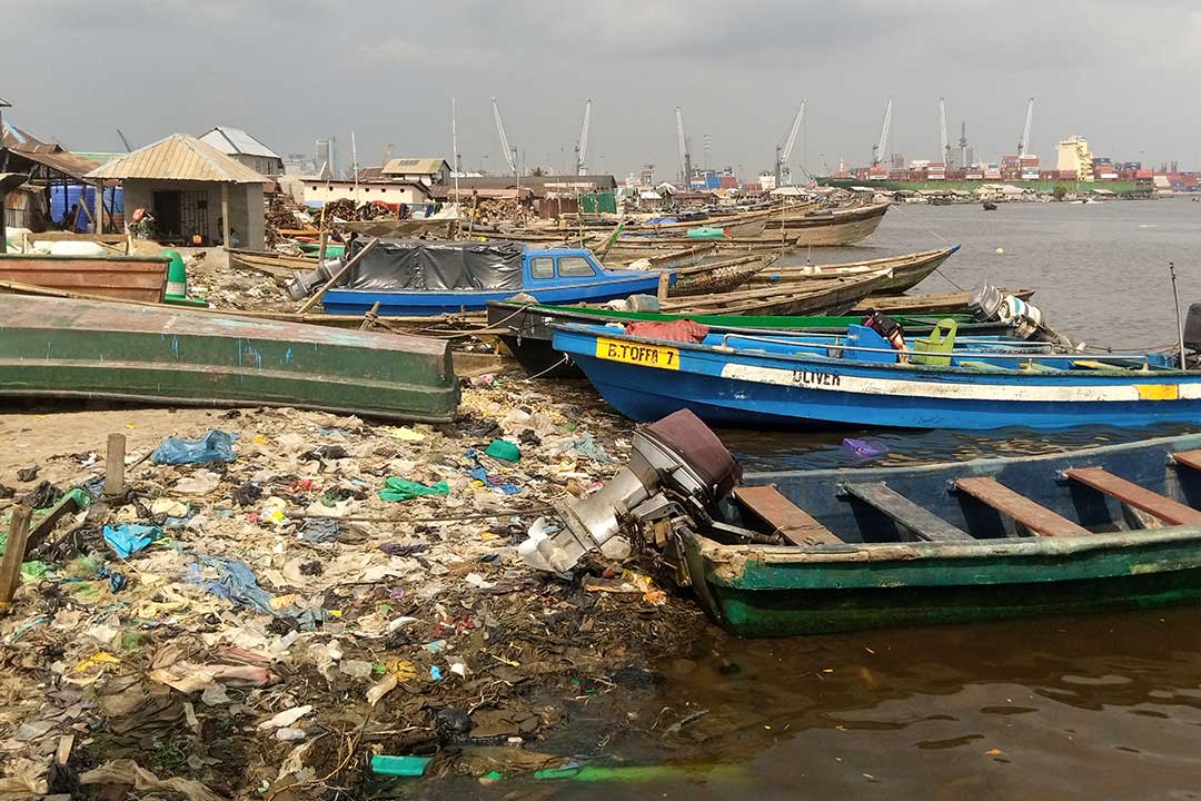 Entry by boat to the Sagbokoji community. Credit: Adesewa Adelaja