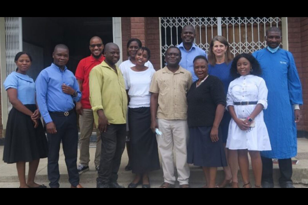 The study team testing immune responses in Malawi