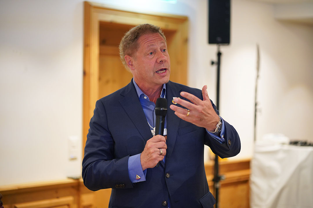 Dr Seth Berkley, CEO of Gavi, the Vaccine Alliance, speaking at the 2022 World Economic Forum at Davos