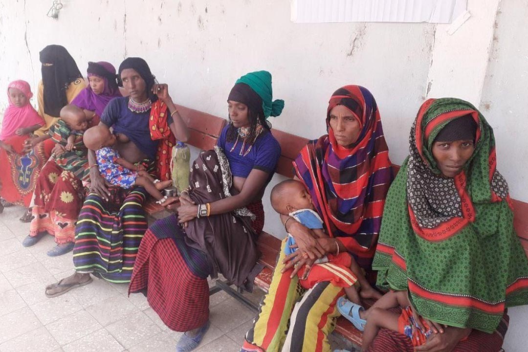 Waiting to be vaccinated. Photo credit: Afar Health Bureau