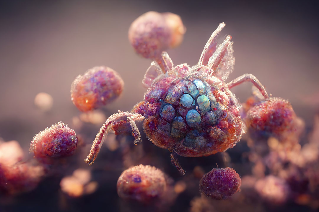 Novel Langya virus,3D rendering