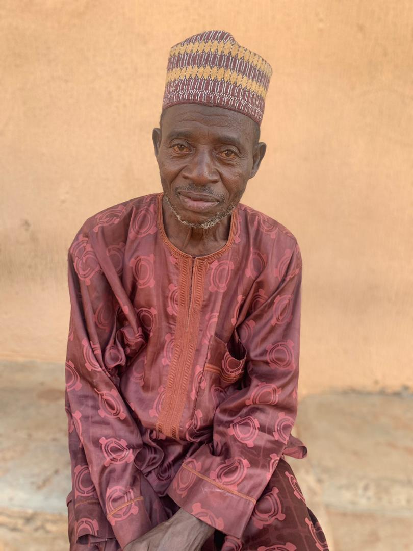 Alhaji Amada, community leader and beneficiary of COVID-19 vaccination at Adeta, Ilorin, Kwara State. Credit: Afeez Bolaji