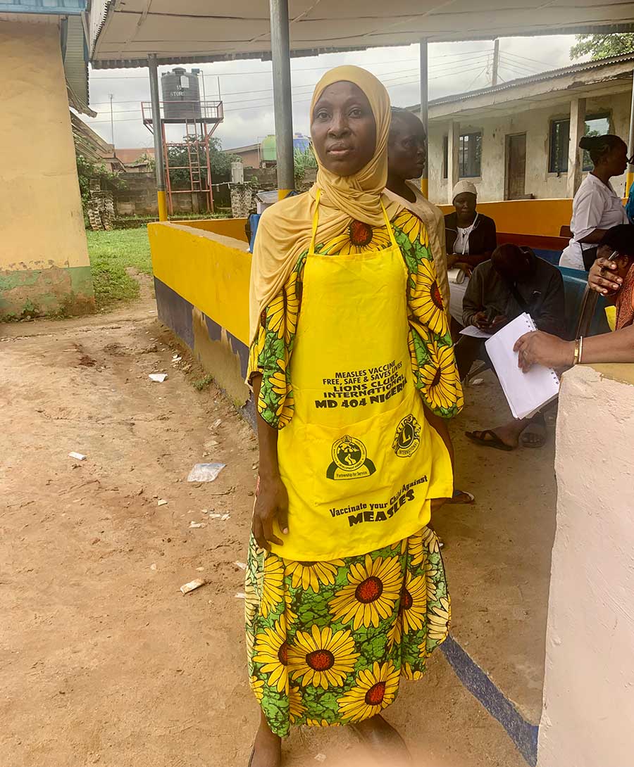 Bashar Oluwatosin, the healthcare officer-in-charge of the Igbosoro community. Credit: Adesewa Adelaja