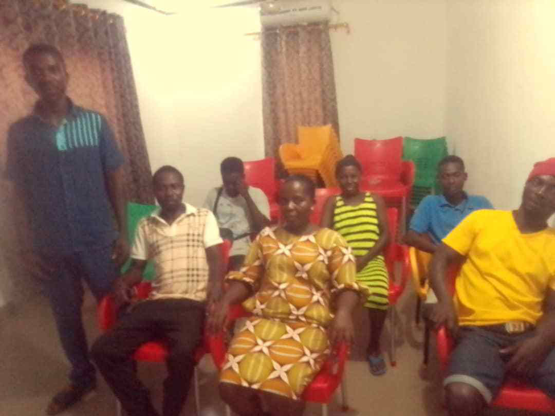 Ekow Armanyi at a meeting in his Saltpond office. Credit: Ekow Armanyi