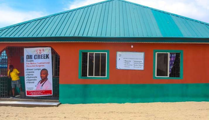 Igbologun Medical Centre at Snake Island. Credit: Royal Ibeh