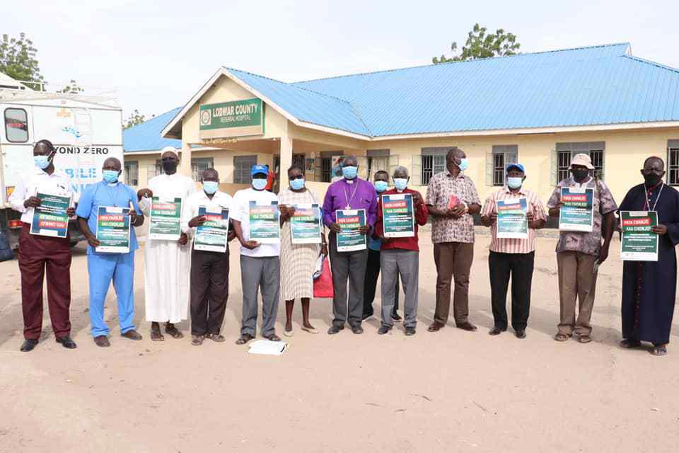 Interfaith leaders in Turkana County working to reach zero-dose children and boost uptake of immunisation in remote and rural areas of Turkana County. Credit: Abjata Khalf