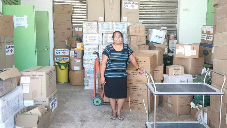 Moannara Benete is committed to strengthening the capacity of the Kiribati’s health system so that all I-Kiribati can access health services when they need them. Photo: Aislinn Healy/World Bank