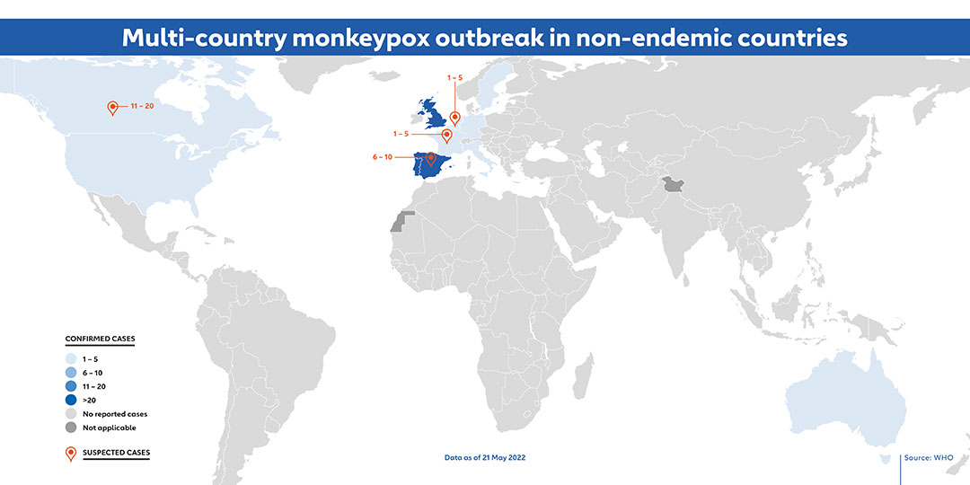 Map monkeypox