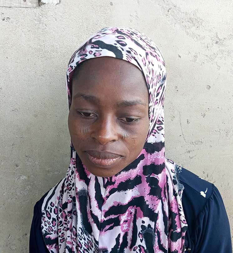 Mariam Sulaiman, beneficiary of COVID-19 vaccination in Kuntu Community, Ilorin. Credit: Afeez Bolaji