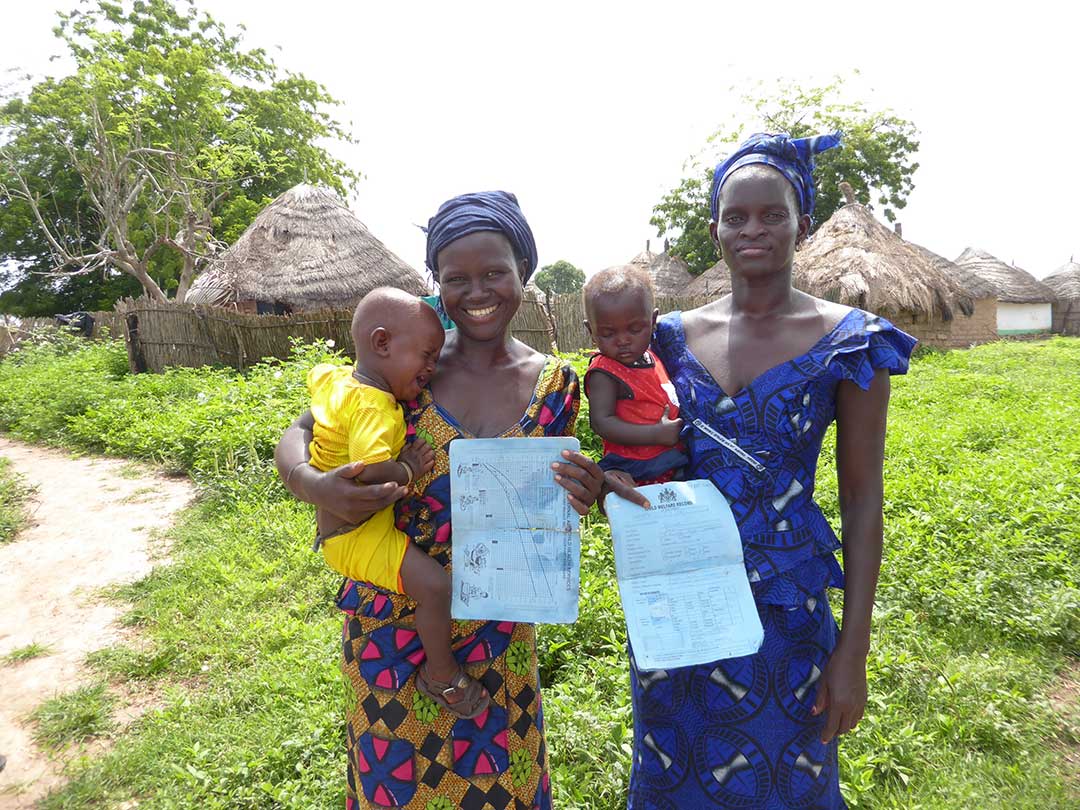 Moms and their vaccinated children