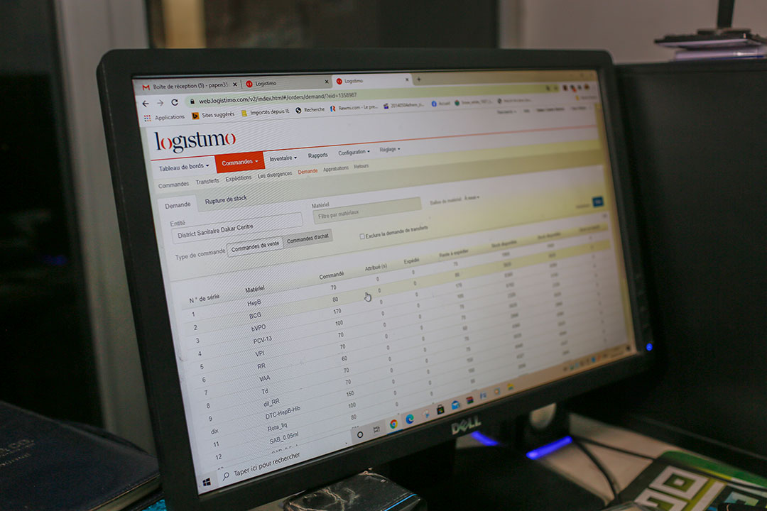 Logistimo is an innovation that aims to strengthen supply chains of essential products, including vaccines, to remote communities. A web of real-time data is created to help last-mile health workers to track and report the supply of these essential products. Logistimo can also be used by upstream users to anticipate and avoid stock-outs. Credit: Gavi/2020/Maya Hautefeuille