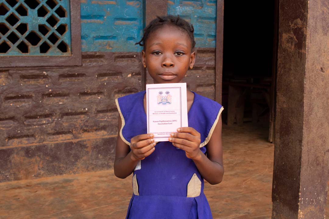 HPV vaccination, Sierra Leone Credit: Gavi/2022/Joshua Kamara